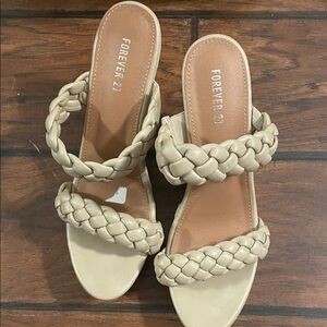 Forever 21 Braided Tan Sandals